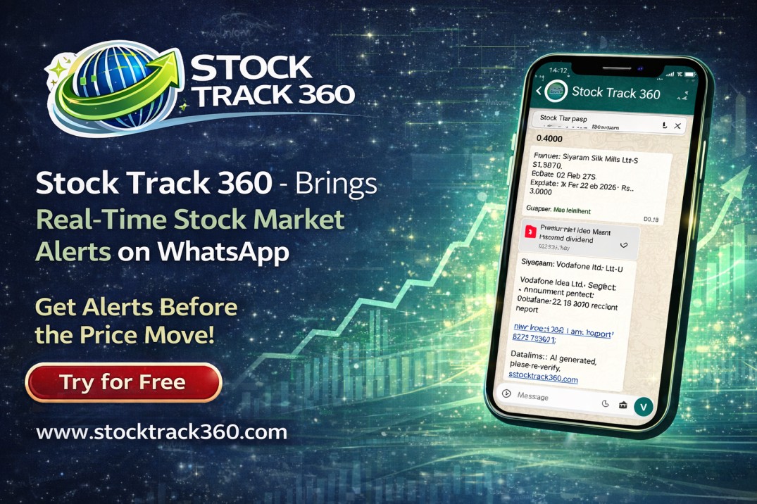 Stock Track 360- Brings Real-Time Stock Market Alerts on WhatsApp